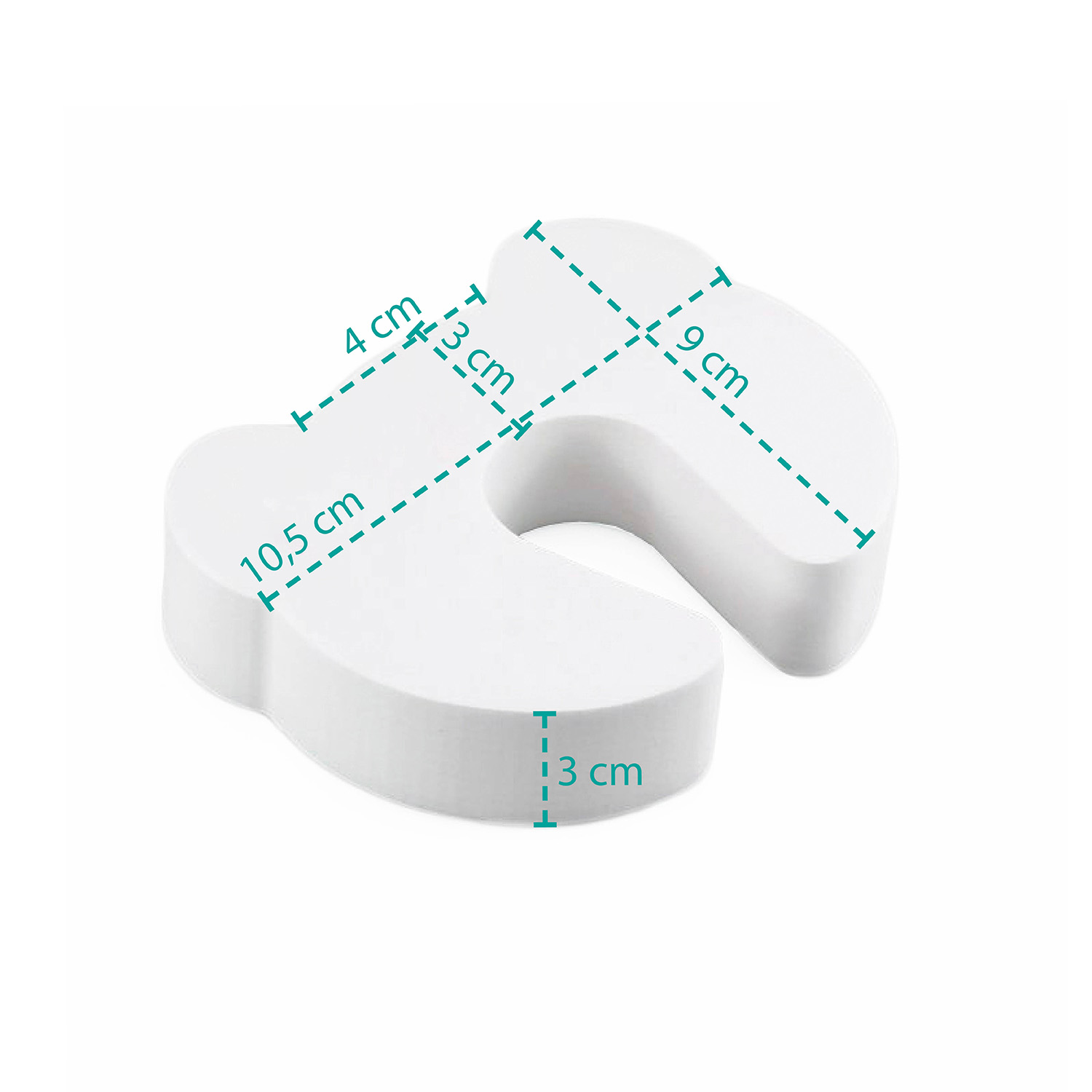 Ochrana proti skřípnutí, white