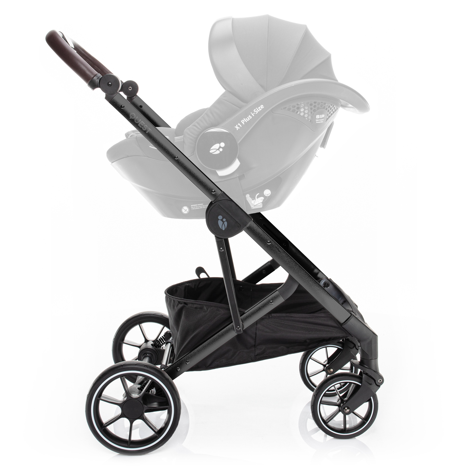 Set kočárek Quest+ korba+ adaptéry, Tornado Grey/Black