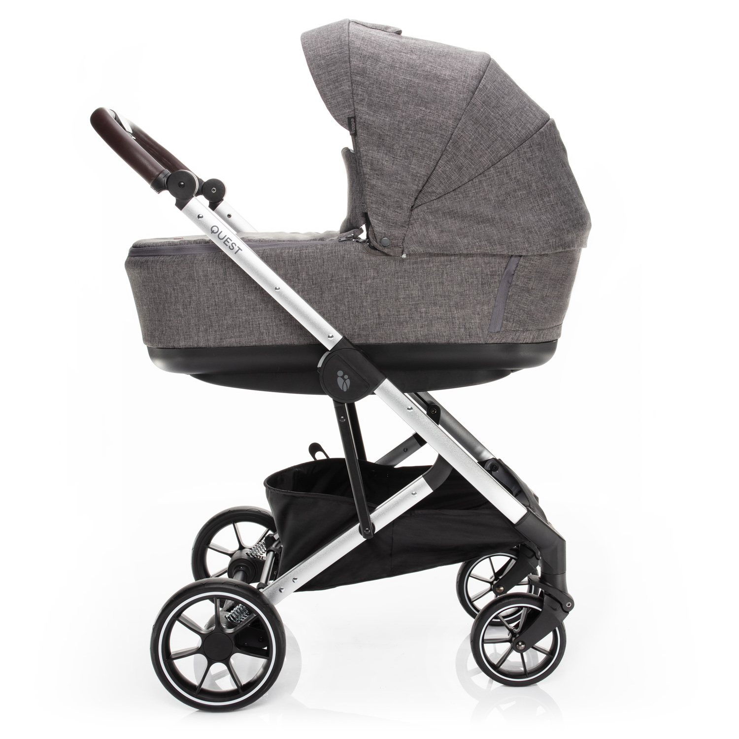 Set kočárek Quest+ korba+ adaptéry, Tornado Grey/Black