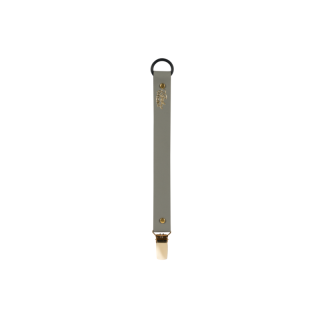Bjällra of Sweden Klip na dudlík - Grey Faux Leather