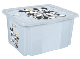 Úložný box s víkem velký "Mickey", Modrá II