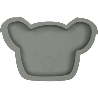 TRYCO Silikonový talířek Koala, Olive Gray