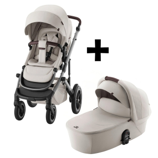 Set kočárek Smile 5Z + hluboká korba Lux, Soft Taupe