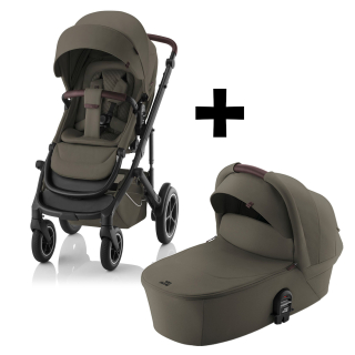 Set kočárek Smile 5Z + hluboká korba Lux, Urban Olive