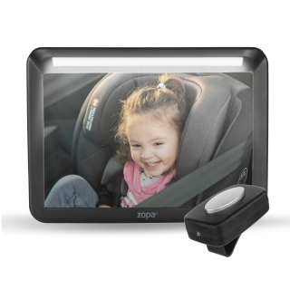 Zrcátko s LED osvětlením DELUXE, Black