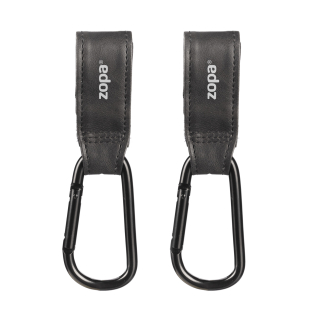 Multifunkční popruh se skobou DELUXE 2 ks, Black
