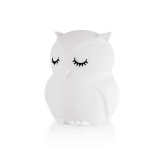 Silikonová LED noční lampička vel. M, Owl