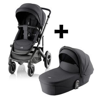Set kočárek Smile 5Z + hluboká korba Style, Carbon Black