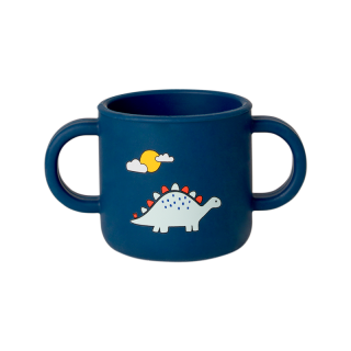 Citron Mini silikonový hrneček, 180ml - Blue Dino