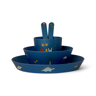Citron Jídelní set z bio materiálu - Blue Dino