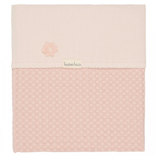 Koeka Deka Antwerp 75x100, waffle/flanel, shadow pink/light shadow pink